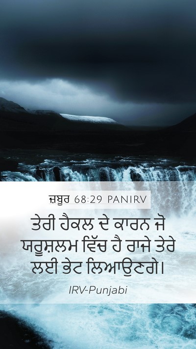 ਜ਼ਬੂਰ 68:29 PANIRV Bible Verse Image