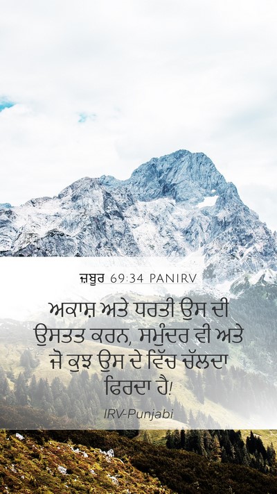 ਜ਼ਬੂਰ 69:34 PANIRV Bible Verse Image