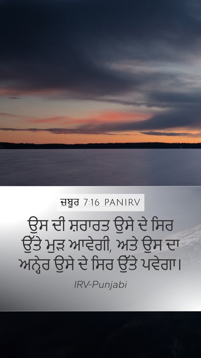 ਜ਼ਬੂਰ 7:16 PANIRV Bible Verse Image