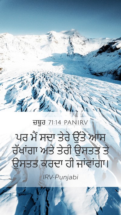 ਜ਼ਬੂਰ 71:14 PANIRV Mobile Phone Wallpaper - ਪਰ ਮੈਂ ਸਦਾ ਤੇਰੇ - Mobile Bible Verse Wallpaper