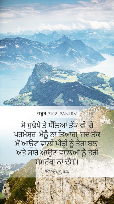 ਜ਼ਬੂਰ 71:18 PANIRV Bible Verse Image