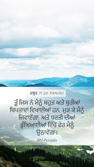 ਜ਼ਬੂਰ 71:20 PANIRV Bible Verse Image