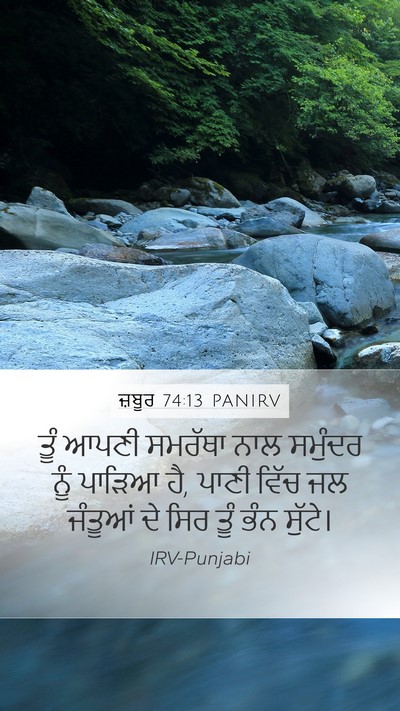ਜ਼ਬੂਰ 74:13 PANIRV Bible Verse Image