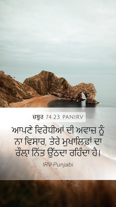 ਜ਼ਬੂਰ 74:23 PANIRV Bible Verse Image