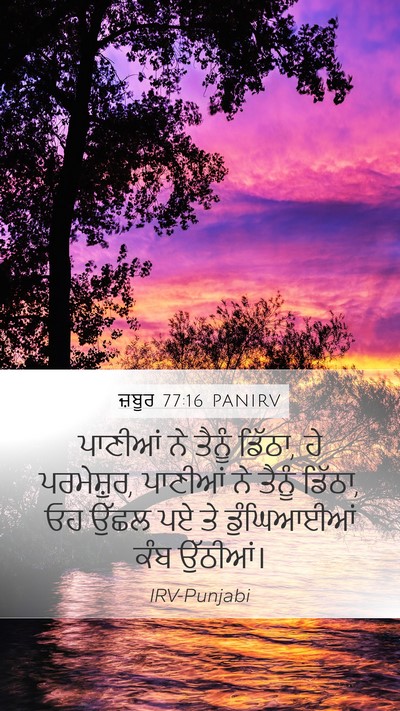 ਜ਼ਬੂਰ 77:16 PANIRV Bible Verse Image