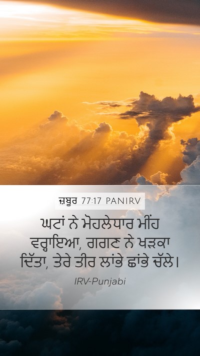 ਜ਼ਬੂਰ 77:17 PANIRV Bible Verse Image
