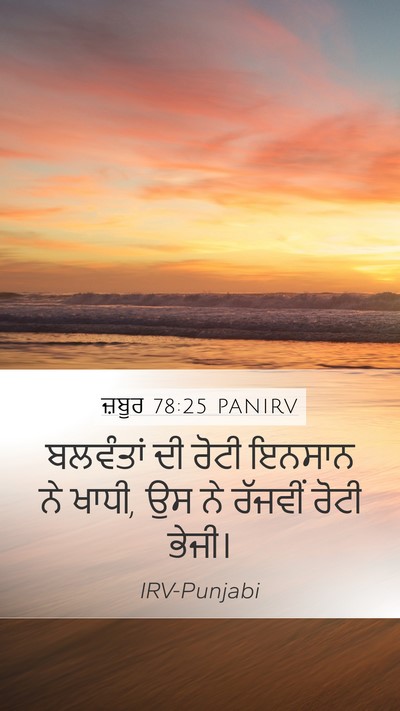 ਜ਼ਬੂਰ 78:25 PANIRV Bible Verse Image