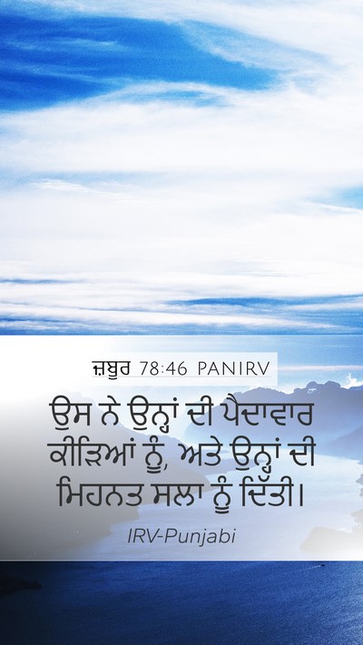 ਜ਼ਬੂਰ 78:46 PANIRV Bible Verse Image