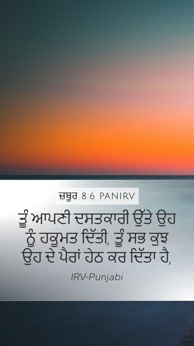 ਜ਼ਬੂਰ 8:6 PANIRV Bible Verse Image