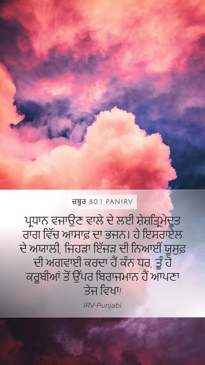 ਜ਼ਬੂਰ 80:1 PANIRV Bible Verse Image