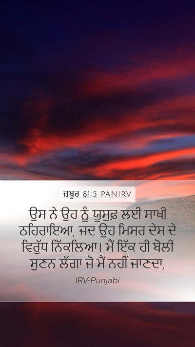 ਜ਼ਬੂਰ 81:5 PANIRV Bible Verse Image