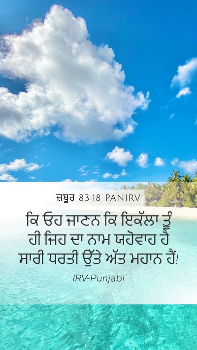 ਜ਼ਬੂਰ 83:18 PANIRV Bible Verse Image
