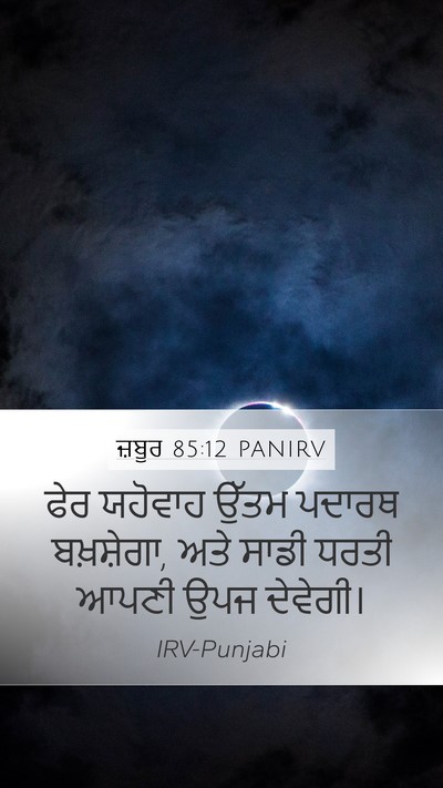 ਜ਼ਬੂਰ 85:12 PANIRV Bible Verse Image