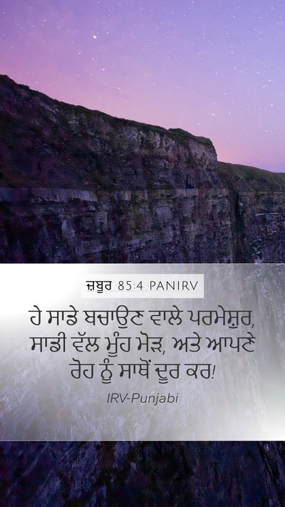ਜ਼ਬੂਰ 85:4 PANIRV Bible Verse Image