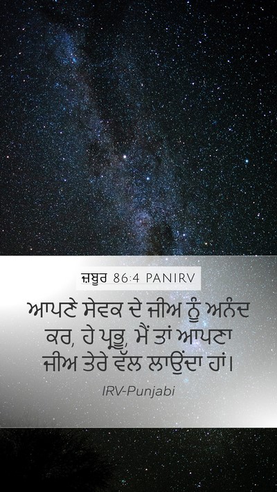 ਜ਼ਬੂਰ 86:4 PANIRV Bible Verse Image