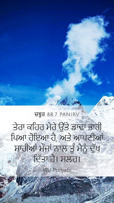 ਜ਼ਬੂਰ 88:7 PANIRV Bible Verse Image