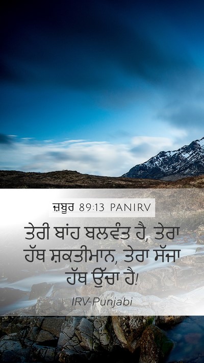 ਜ਼ਬੂਰ 89:13 PANIRV Bible Verse Image