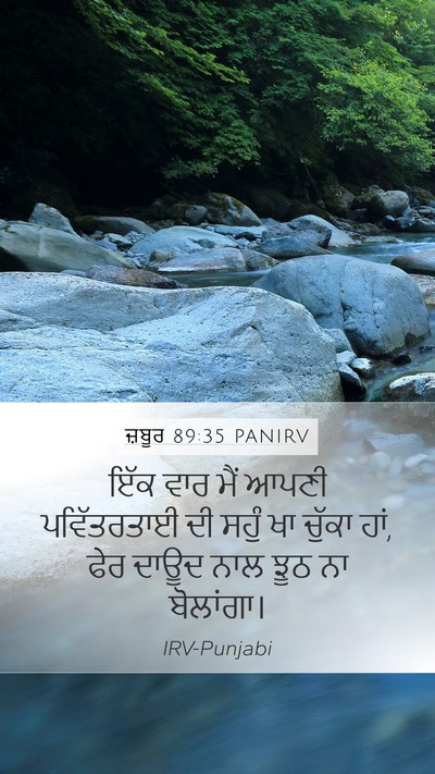 ਜ਼ਬੂਰ 89:35 PANIRV Bible Verse Image