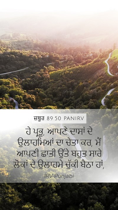ਜ਼ਬੂਰ 89:50 PANIRV Bible Verse Image