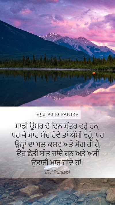 ਜ਼ਬੂਰ 90:10 PANIRV Bible Verse Image