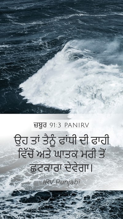 ਜ਼ਬੂਰ 91:3 PANIRV Bible Verse Image