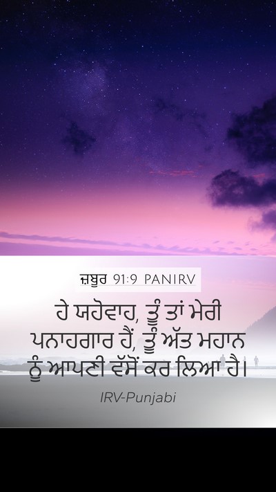 ਜ਼ਬੂਰ 91:9 PANIRV Bible Verse Image
