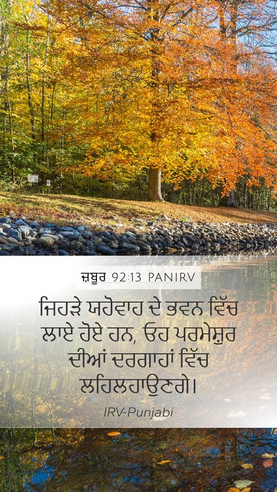 ਜ਼ਬੂਰ 92:13 PANIRV Bible Verse Image