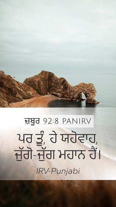 ਜ਼ਬੂਰ 92:8 PANIRV Bible Verse Image