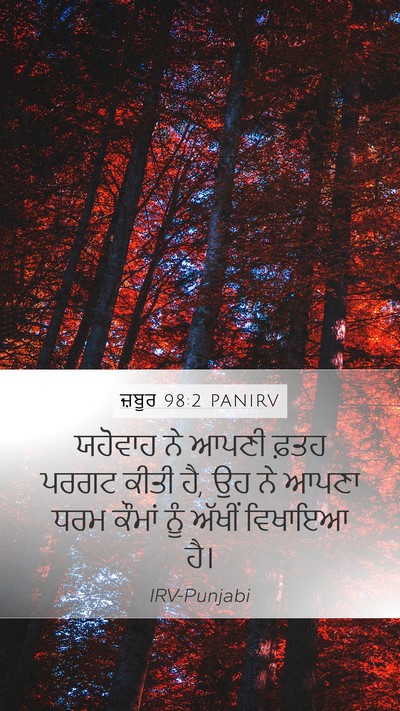 ਜ਼ਬੂਰ 98:2 PANIRV Bible Verse Image