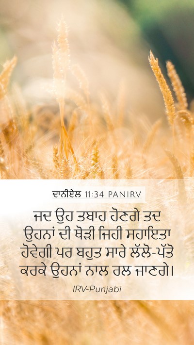 ਦਾਨੀਏਲ 11:34 PANIRV Bible Verse Image