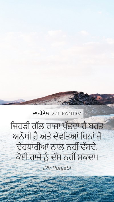 ਦਾਨੀਏਲ 2:11 PANIRV Bible Verse Image