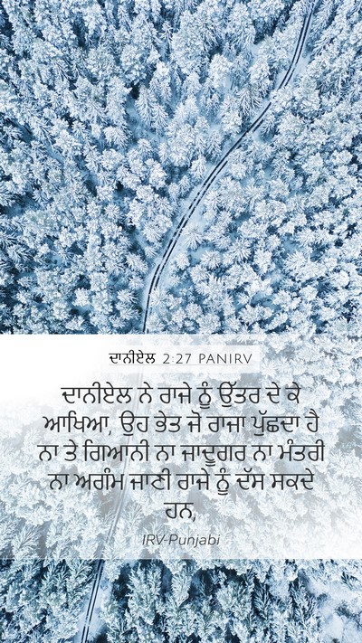 ਦਾਨੀਏਲ 2:27 PANIRV Bible Verse Image