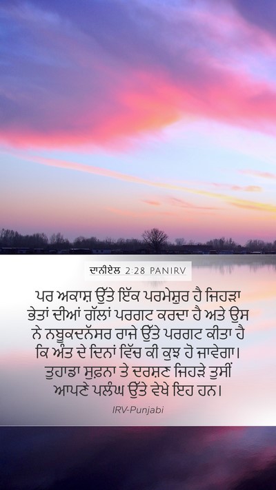 ਦਾਨੀਏਲ 2:28 PANIRV Bible Verse Image