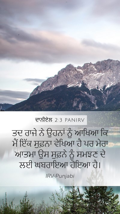 ਦਾਨੀਏਲ 2:3 PANIRV Bible Verse Image