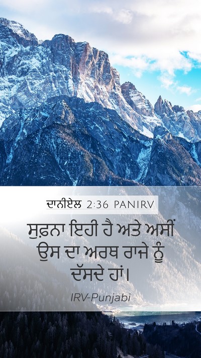 ਦਾਨੀਏਲ 2:36 PANIRV Bible Verse Image
