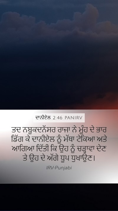ਦਾਨੀਏਲ 2:46 PANIRV Bible Verse Image