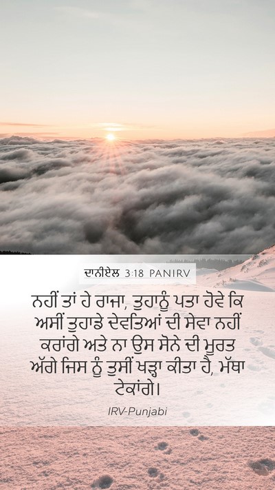 ਦਾਨੀਏਲ 3:18 PANIRV Mobile Phone Wallpaper - ਨਹੀਂ ਤਾਂ ਹੇ ਰਾਜਾ, - Mobile Bible Verse Wallpaper