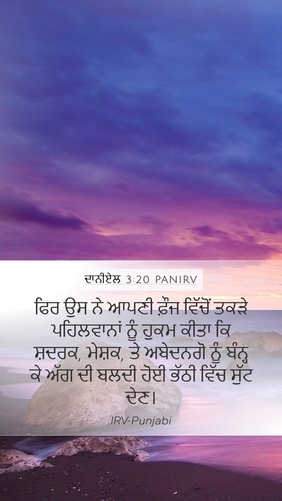 ਦਾਨੀਏਲ 3:20 PANIRV Bible Verse Image