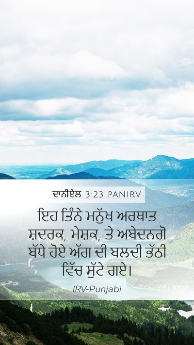 ਦਾਨੀਏਲ 3:23 PANIRV Mobile Phone Wallpaper - ਇਹ ਤਿੰਨੇ ਮਨੁੱਖ - Mobile Bible Verse Wallpaper