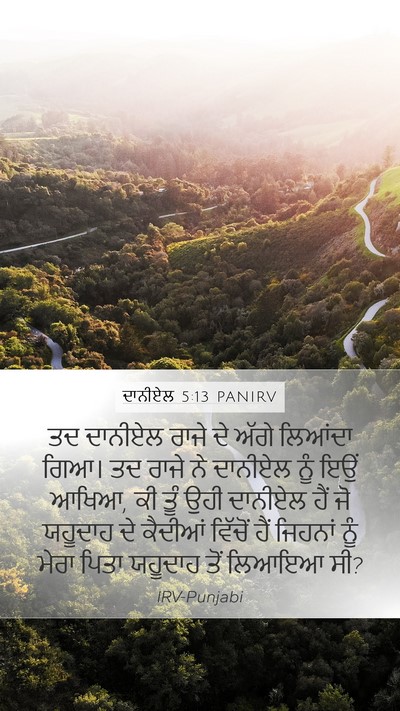 ਦਾਨੀਏਲ 5:13 PANIRV Bible Verse Image