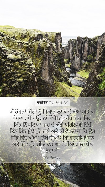 ਦਾਨੀਏਲ 7:8 PANIRV Bible Verse Image