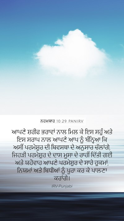 ਨਹਮਯਾਹ 10:29 PANIRV Bible Verse Image