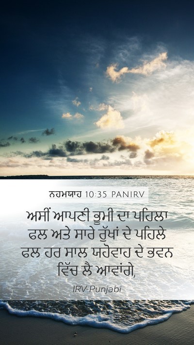 ਨਹਮਯਾਹ 10:35 PANIRV Bible Verse Image