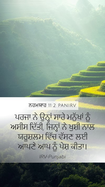 ਨਹਮਯਾਹ 11:2 PANIRV Bible Verse Image