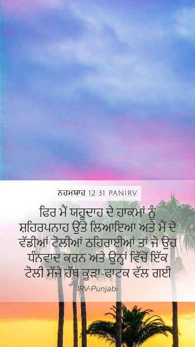 ਨਹਮਯਾਹ 12:31 PANIRV Bible Verse Image