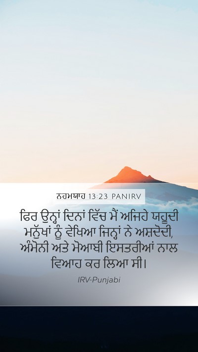 ਨਹਮਯਾਹ 13:23 PANIRV Bible Verse Image