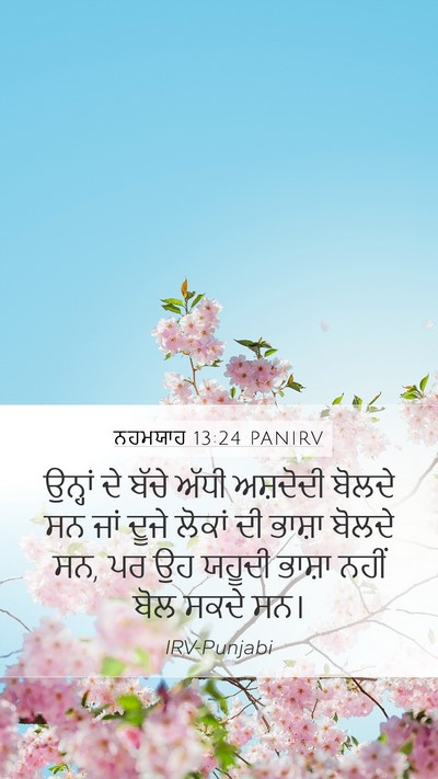 ਨਹਮਯਾਹ 13:24 PANIRV Bible Verse Image