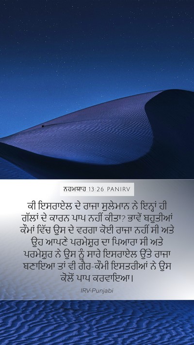 ਨਹਮਯਾਹ 13:26 PANIRV Bible Verse Image