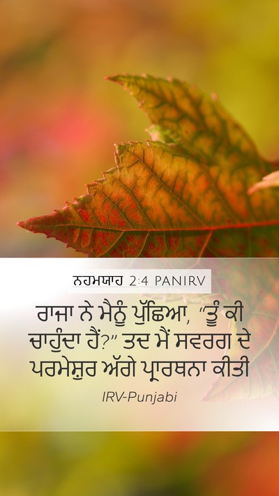 ਨਹਮਯਾਹ 2:4 PANIRV Bible Verse Image