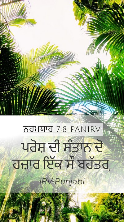 ਨਹਮਯਾਹ 7:8 PANIRV Mobile Phone Wallpaper - ਪਰੋਸ਼ ਦੀ ਸੰਤਾਨ ਦੋ - Mobile Bible Verse Wallpaper